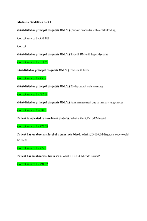 HIT 205 Module 6 Guidelines Part 1